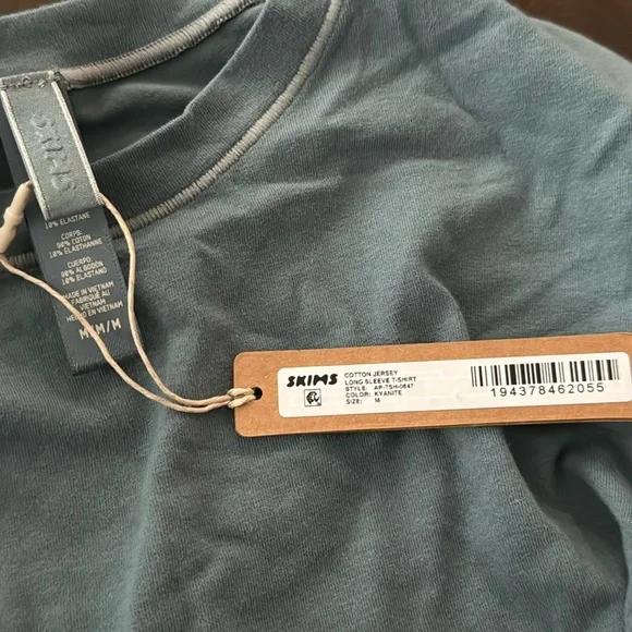 SKIMS Long Sleeve Top in Slate Gray - Picture 8 of 11